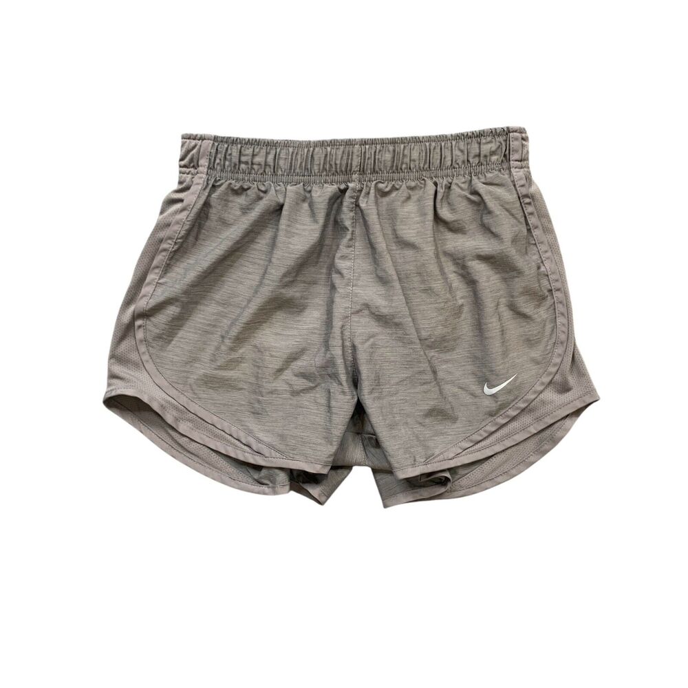 Nike Shorts Womens S Small Gray Brief Liner Tempo Running Athletic Dri Fit